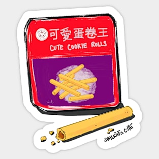 Cute Cookie Rolls Sticker